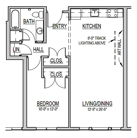 Floor plan 1 Bedroom