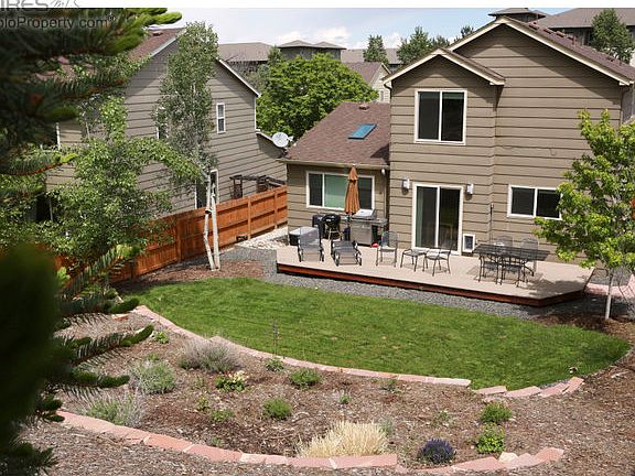 back exterior from rear fence
