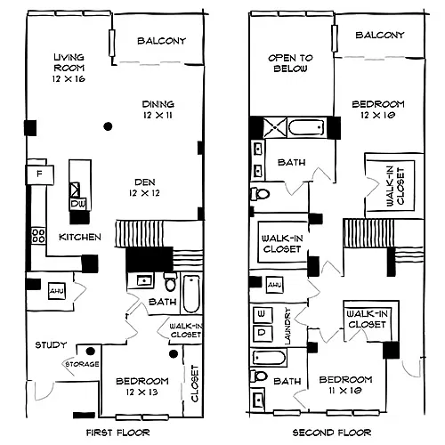 Floor plan Sunset Villas 3S Penthouse