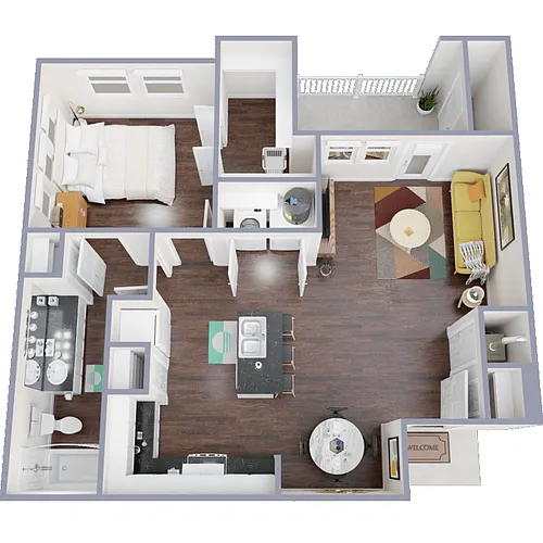 Floor plan One Bedroom