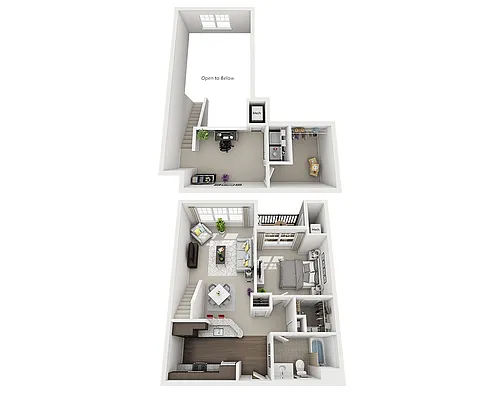 Floor plan Abbott Loft (A1BL)