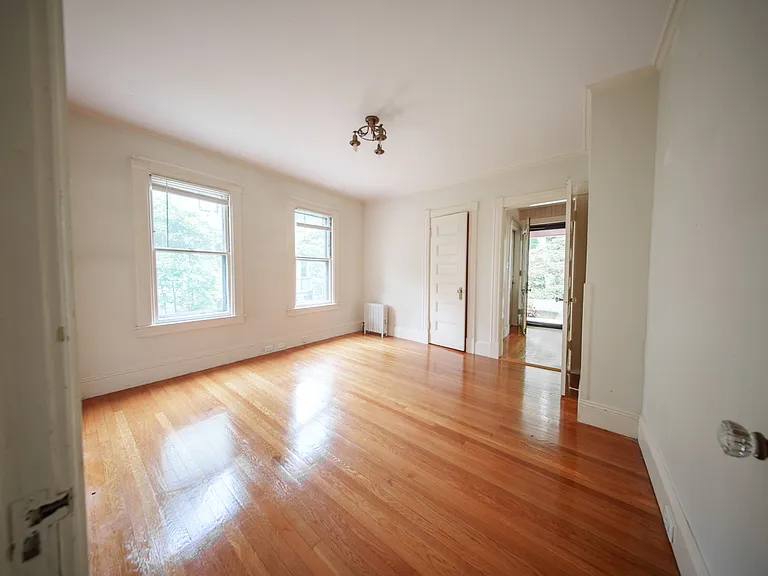 Bedroom with two access points, timeless oak floors and room for your bedroom set!