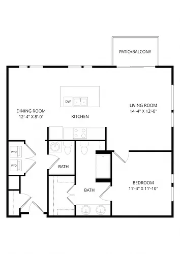Floor plan B26 1X15