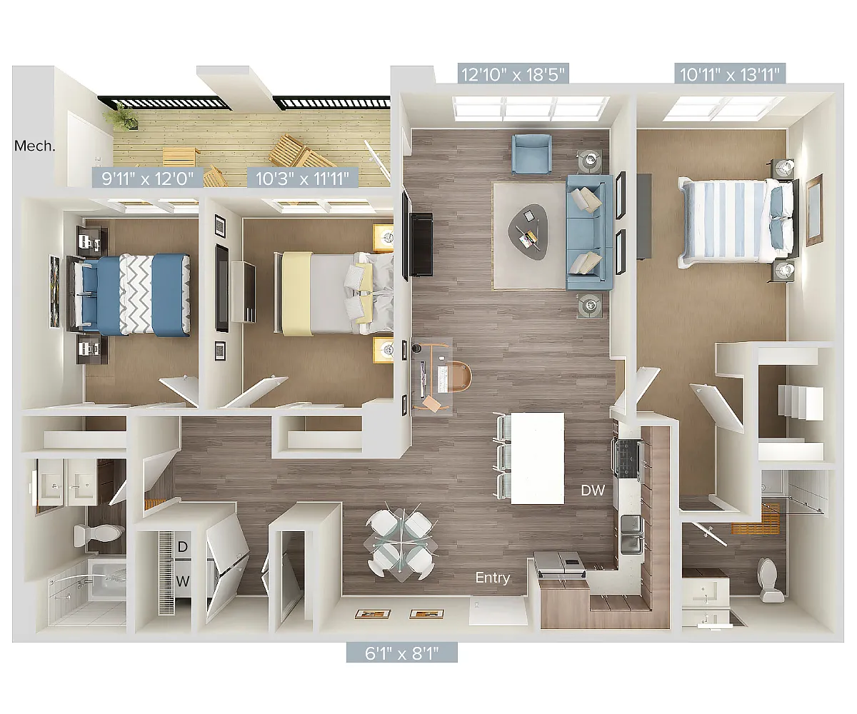 Floor plan C2-349-443