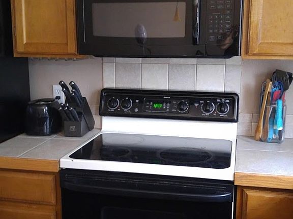 Updated with over the range microwave