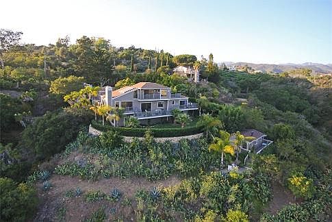 Rear Elevation showing Main Residence and Guest Cottage