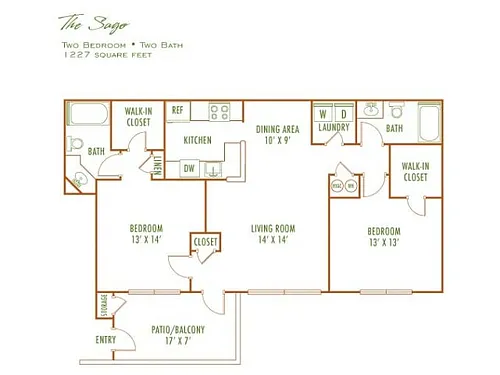 Floor plan 2c1 - Sago - 1st floor