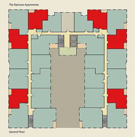 Floor plan 2 Bedroom 1 Bath Plan A