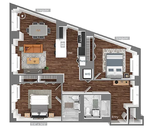 Floor plan B1A-1184sq