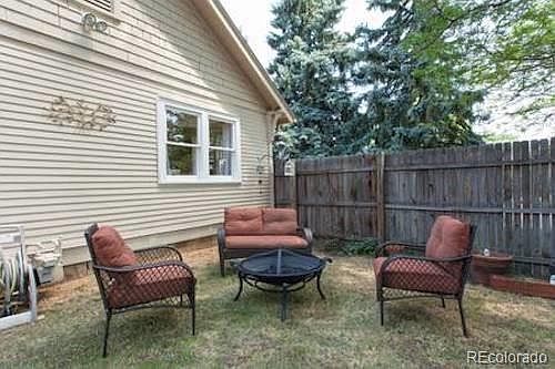 Fenced yard
