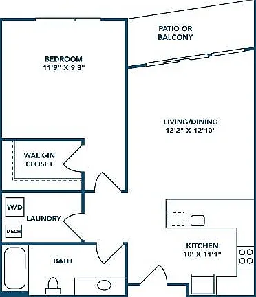 1 Bedroom | 1 Bath | 621 SF 1 Bedroom | 1 Bath | 621 SF