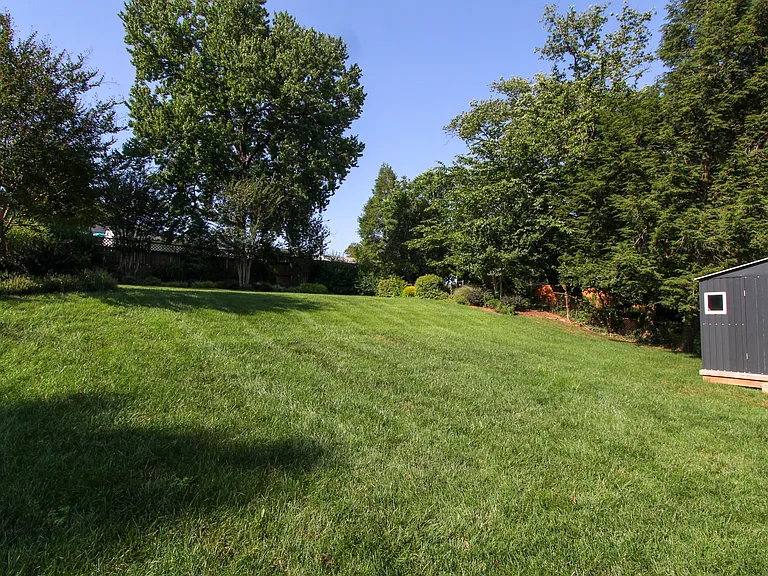 Backyard with Storage Shed