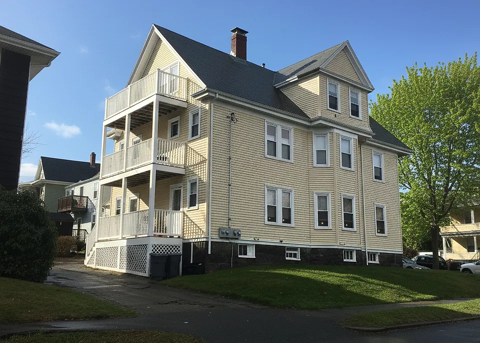 Rear porches were completely replaced a few years ago. 3rd floor has uncovered outdoor space for a couple chairs and small table.