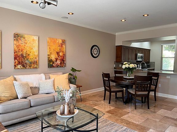 main living area and dining area