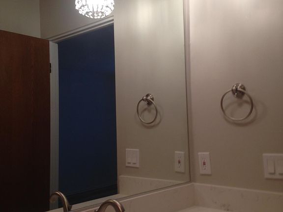 Master Bath, New lighting, and hardware throughout, new Carrera-like quartz