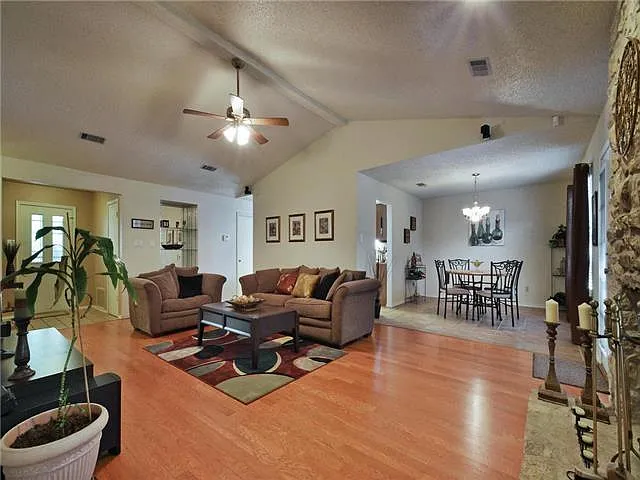 Living and dining rooms - Old photo (furniture not included)