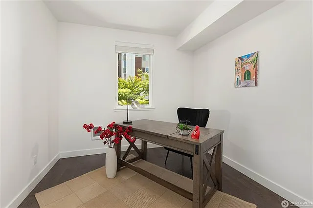 Main Floor Den with 3/4 bath, could work as guest suite
