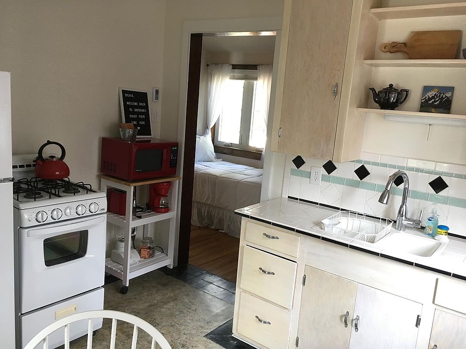 gas stove and microwave