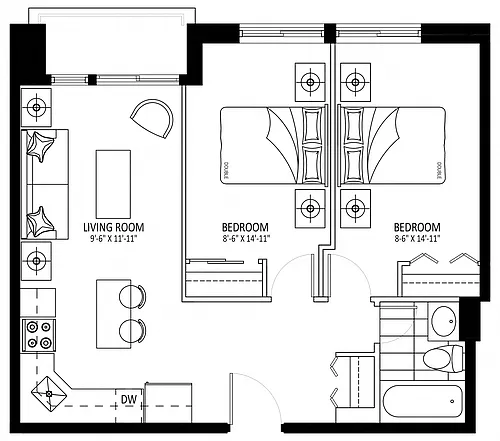 Floor plan The Albert