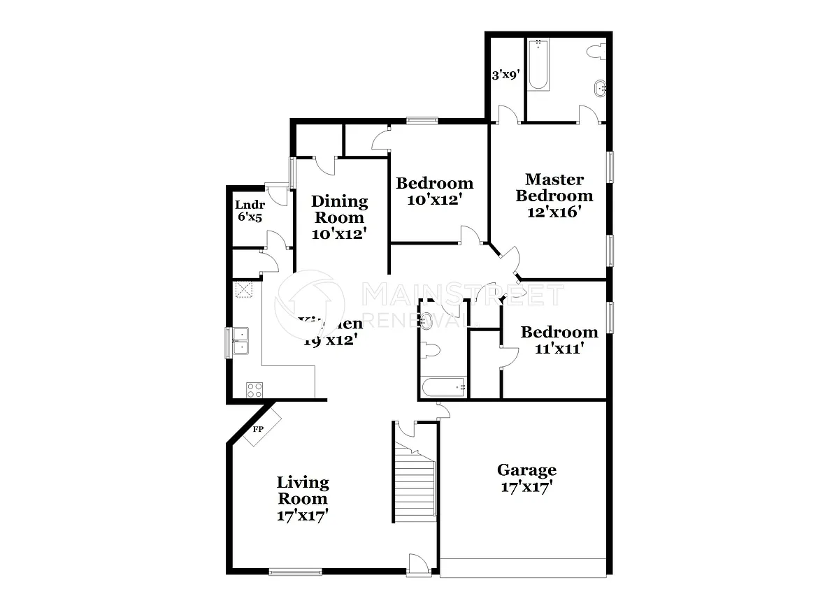 Floor Plan - 4300 Bent Oaks Dr
