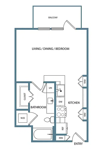 Floor plan Studio S1