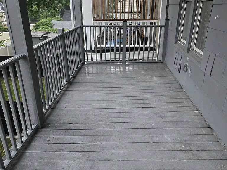 Balcony off living room/kitchen.