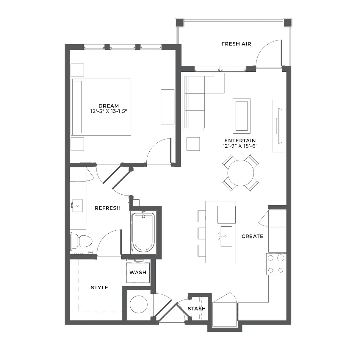 Floor plan A3-HC