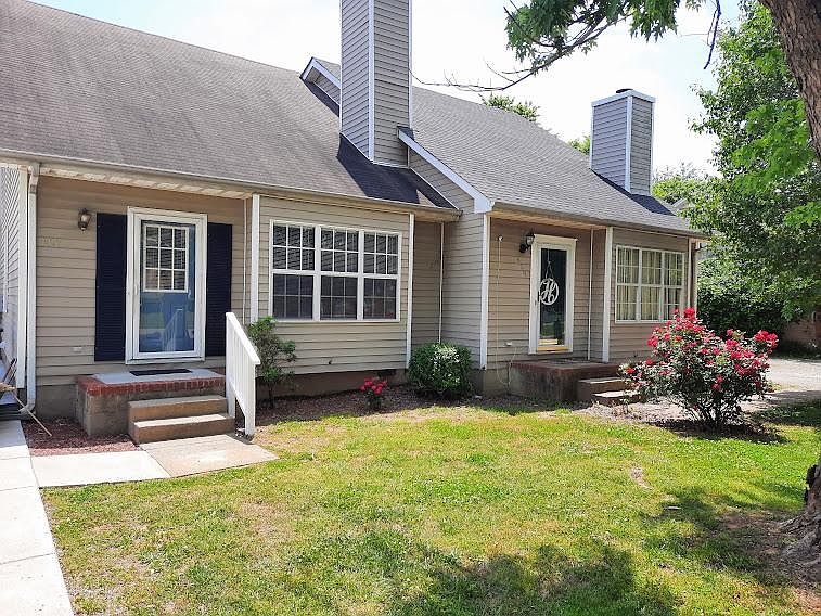 Front of house (left side door)