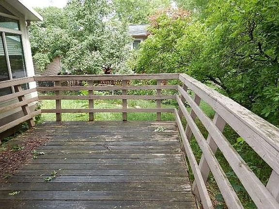 Back yard and deck