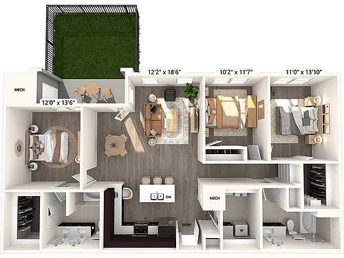 Floor plan C1-Yard