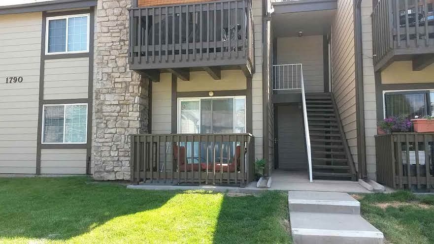 First floor condo with patio balcony