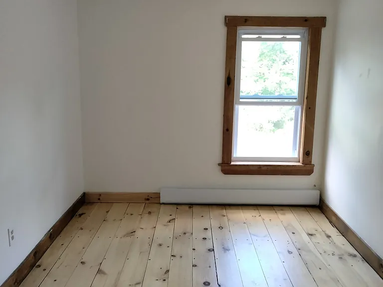 First bedroom, Hardwood floors