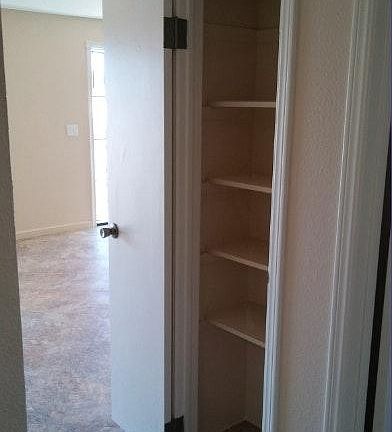 Hall Closet with shelves