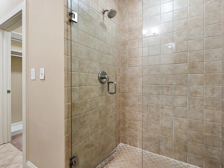 Upgraded bathrooms with walk-in shower