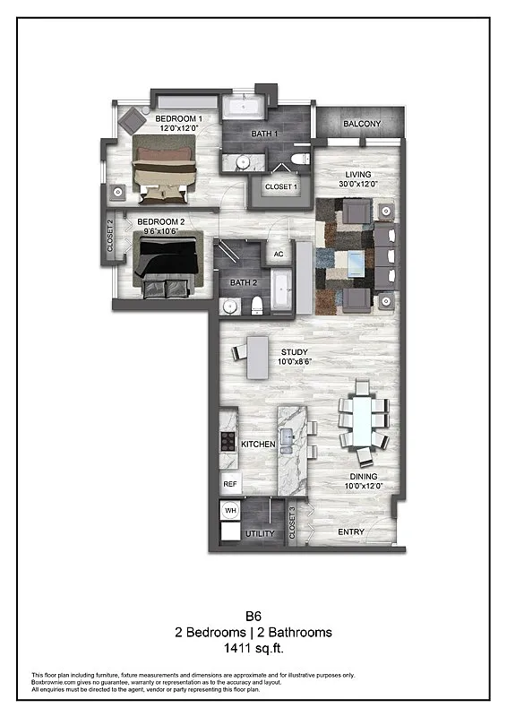 Floor plan B6