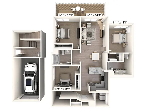 Floor plan C3G-B-Signature