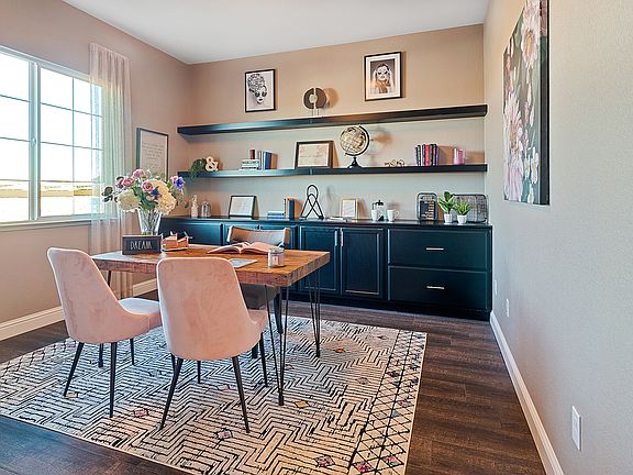 Front Bedroom modeled as a home office