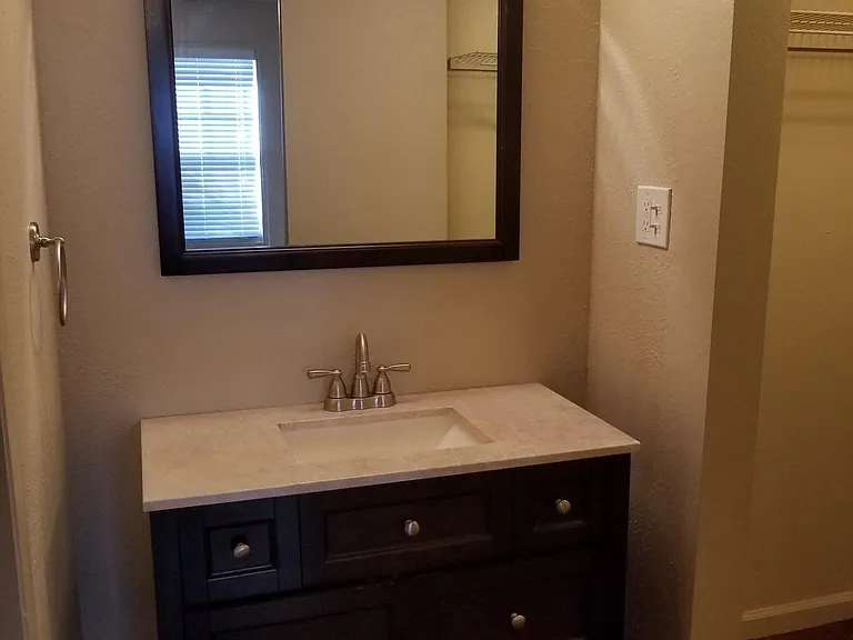 Master bathroom in a 2x2