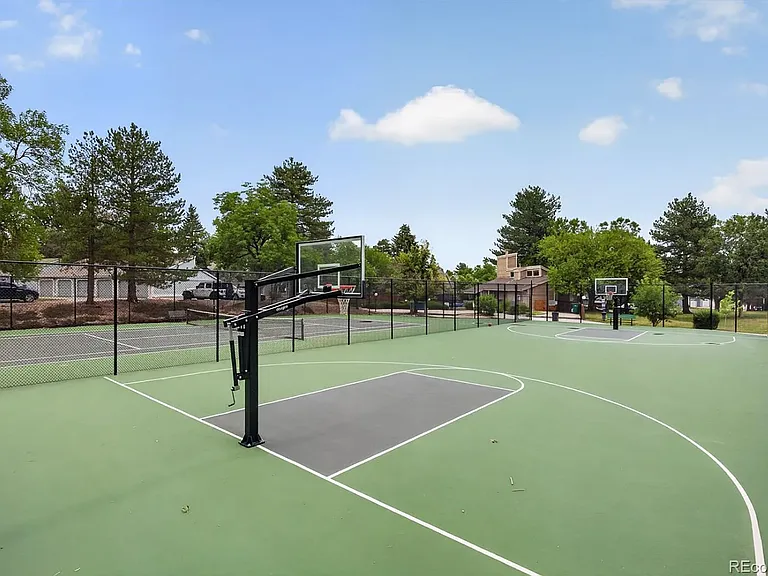 HOA-maintained full basketball court.