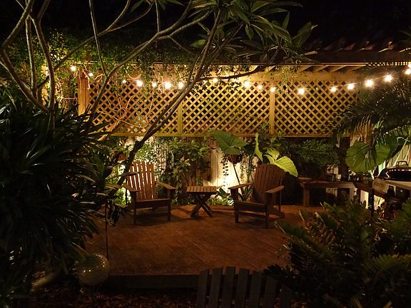 Back Patio at Night