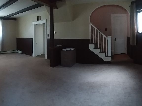Foyer and dining/living area