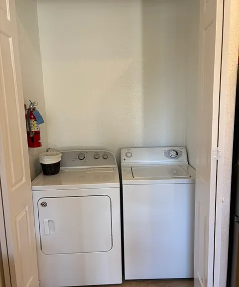 Washer/Dryer in closet just off kitchen.