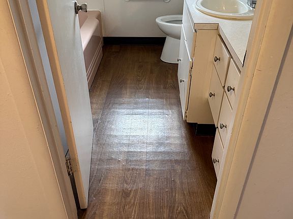 one of two bathrooms