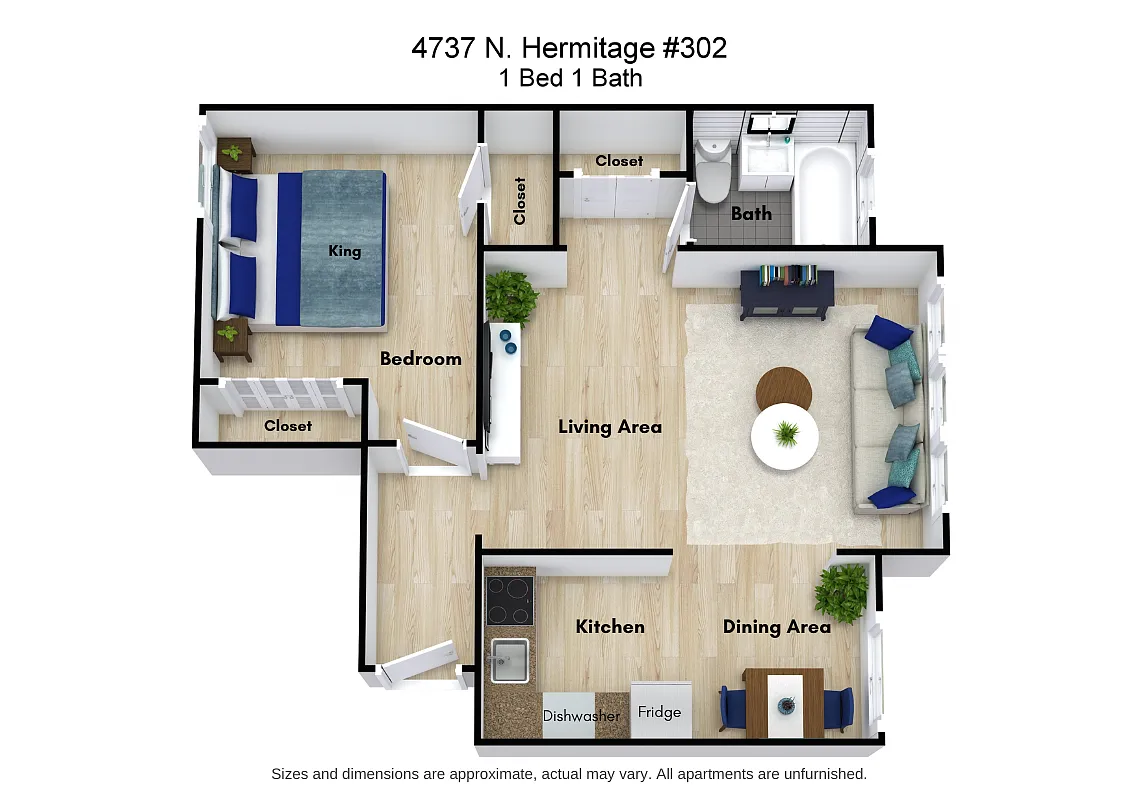 Floor plan 1 Bed