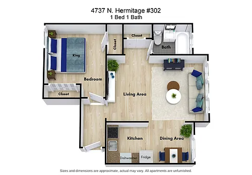 Floor plan 1 Bed