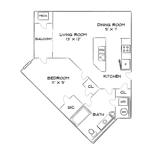 Floor plan Design 1M-E