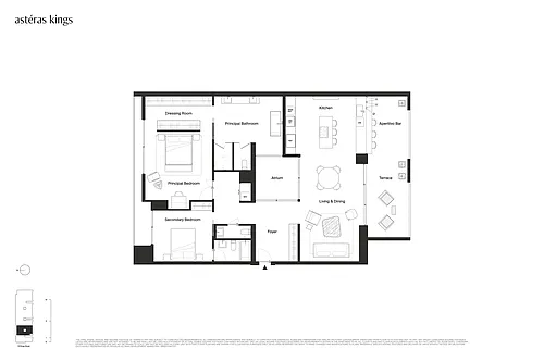 Floor plan 2 Bedroom