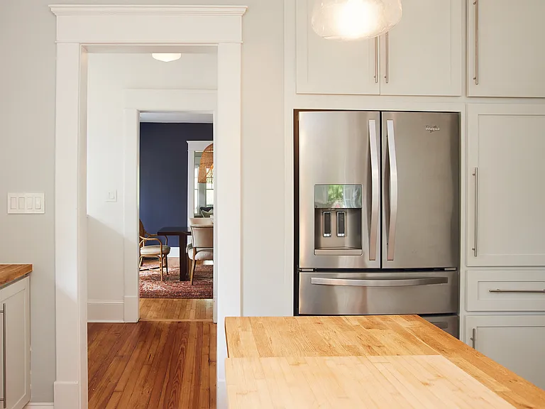 kitchen to laundry to dining