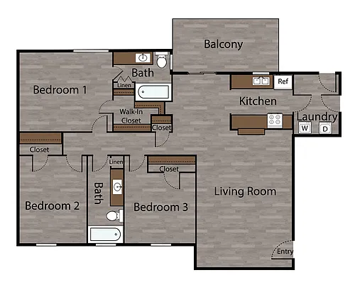 Floor plan C1-Mesh