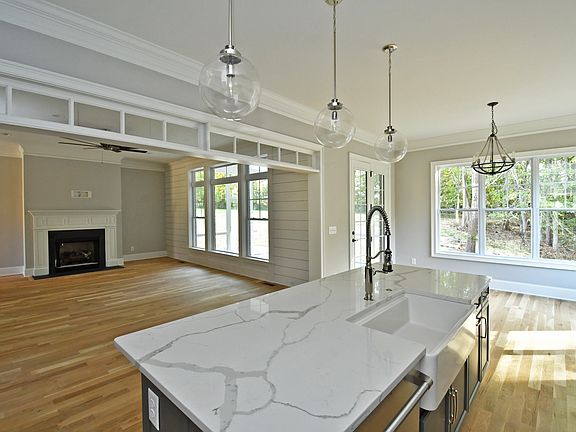 Kitchen island overlooks LR